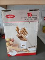 McCook gold knife set with block gold and white, Enlèvement ou Envoi, Utilisé