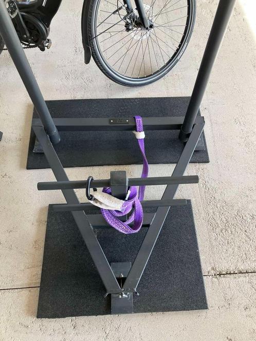 Prowler sled + heavy duty sling met musketon, Sport en Fitness, Fitnessmaterialen, Gebruikt, Ophalen