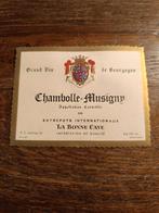 Etiket La Bonne Cave Anker Mechelen Chambolle Musignp, Enlèvement ou Envoi