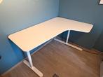 Ikea wit bureau, Huis en Inrichting, Ophalen, In hoogte verstelbaar, Zo goed als nieuw, Bureau
