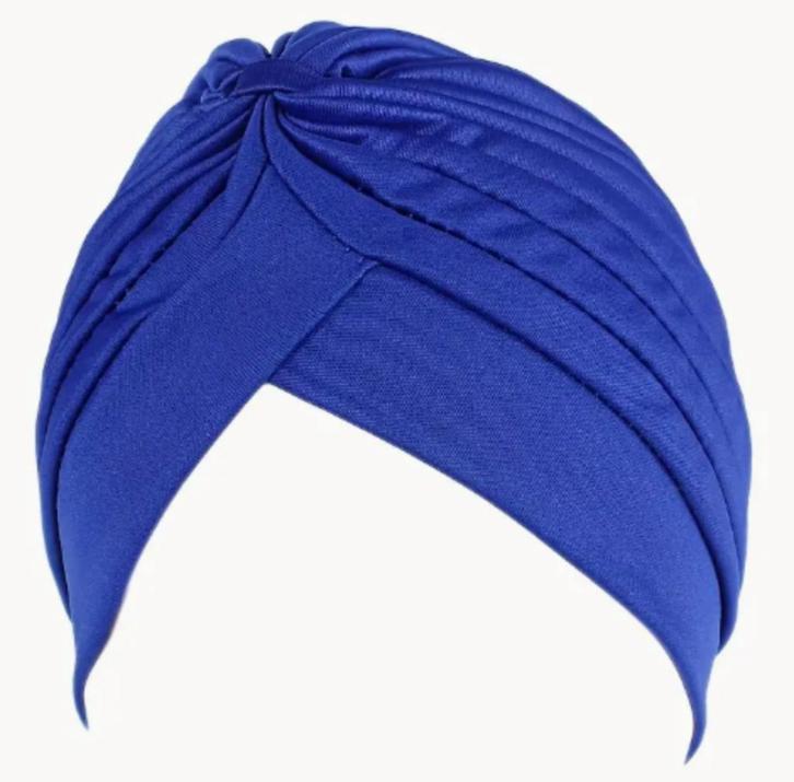 Bonnet chimio plissé bleu NEUF, Handtassen en Accessoires, Uiterlijk | Haarverzorging, Nieuw, Overige typen, Ophalen of Verzenden