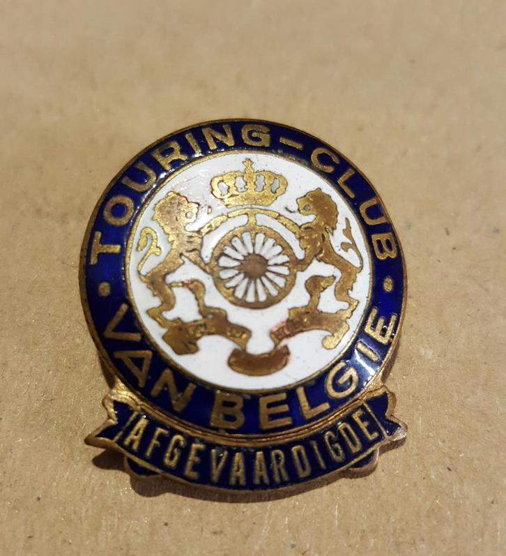 Insigne émaillé vintage authentique Touring Club de Belgique, Collections, Marques & Objets publicitaires, Utilisé, Ustensile