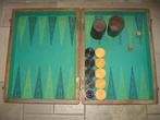 backgammon in speelkoffer in goede staat , oud cafespel, Antiquités & Art, Antiquités | Jouets, Enlèvement