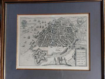 Kaart Antwerpen  Braun & Hogenberg  1598 beschikbaar voor biedingen