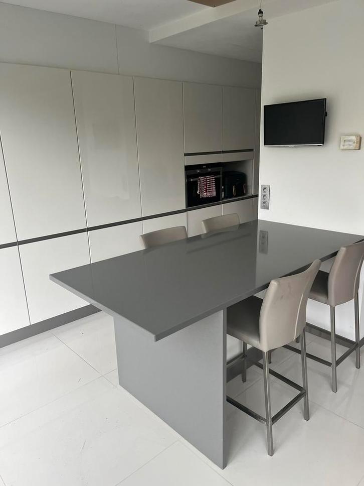 Tafelblad + zijwand graniet composiet, Huis en Inrichting, Keuken | Complete keukens, Zo goed als nieuw, Composiet, Ophalen