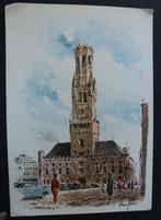 carte postale ancienne Bruges Le Beffroi, Flandre Occidentale, Non affranchie, Envoi