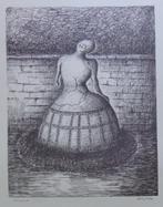 ARMAND SIMON / SURREALISME / ZW-W LITHO / 66x50cm / SIG, Ophalen of Verzenden