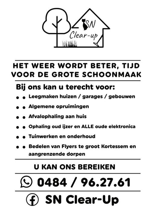 Opruimingen / afvalophaling / Oud ijzer / Promokoerier, Diversen, Overige Diversen, Ophalen