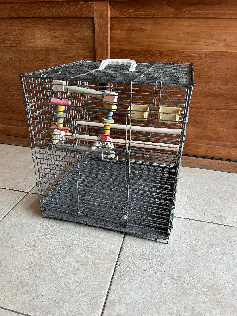 Papegaaienkooi, Animaux & Accessoires, Oiseaux | Cages & Volières, Utilisé, Cage à oiseaux, Métal, Enlèvement