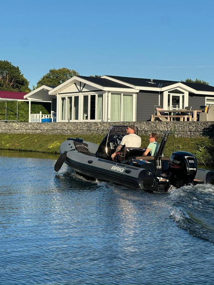 Brig Eagle 6 2020 115PK 75 uren! Nieuwstaat Pega trailer RIB, Watersport en Boten, Rubberboten, Zo goed als nieuw, Overige merken