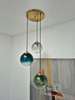 Hanglamp modern met 3 glazen bollen, Ophalen, Zo goed als nieuw, Glas
