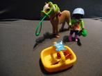 Playmobil - Meisje met pony, Ophalen of Verzenden, Zo goed als nieuw, Los Playmobil