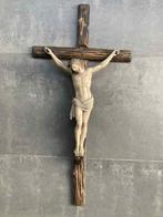 Groot 19de eeuws Kruisbeeld (79 cm) uit klooster, Antiek en Kunst, Ophalen
