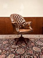 Engels Chesterfield Director Chair Bruin bureaustoel, Huis en Inrichting, Bureaustoelen, Ophalen of Verzenden, Zo goed als nieuw