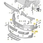 PARE-CHOCS AVANT NU AUDI A6 4F ALLROAD (04-08), Enlèvement