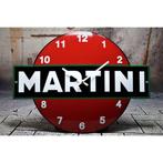 Martini emaillen reclame decoratie klok en andere klokken, Nieuw, Ophalen of Verzenden, Gebruiksvoorwerp