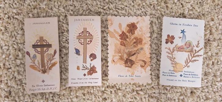 4 devotieprentjes, Antiek en Kunst, Antiek | Religieuze voorwerpen, Ophalen of Verzenden