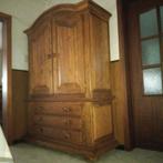 Rustieke masief eiken linnenkast, Ophalen, Gebruikt
