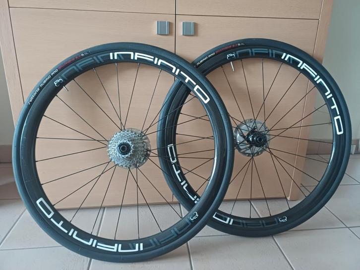 Infinito D4T wheelset, Fietsen en Brommers, Fietsonderdelen, Gebruikt, Racefiets, Wiel, Ophalen