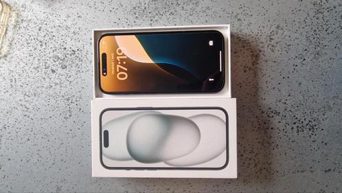 Apple iPhone 15 100Gb batterij nog 100%, Telecommunicatie, Mobiele telefoons | Apple iPhone, Zo goed als nieuw, iPhone 15, Zwart