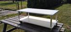 MCM Stalen salon tafel wit, Huis en Inrichting, Ophalen, Gebruikt