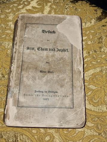 Livre allemand en écriture gothique 1857, Enlèvement ou Envoi, Mban Stolz