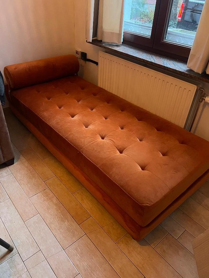 Chaise longue met slaapfunctie voor 2 personen, Huis en Inrichting, Zetels | Zetels en Chaises Longues, Zo goed als nieuw, Tweepersoons