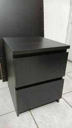 Malm IKEA zwart nachtkastje, Huis en Inrichting, Kasten | Ladekasten, Ophalen
