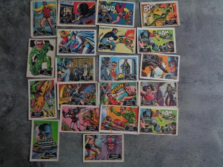 BATMAN kaarten black bat jaren 60 20x, Hobby en Vrije tijd, Stickers en Plaatjes, Verzenden