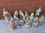 Set van 12 vintage porseleinen beeldjes ) romantische stijl, Ophalen of Verzenden