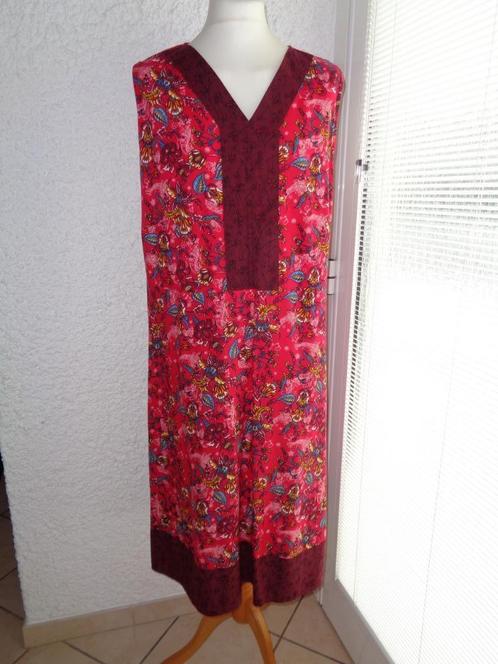 Robe longue imprimée rouge. Taille 54, Kleding | Dames, Jurken, Gedragen, Maat 46/48 (XL) of groter, Rood, Ophalen of Verzenden