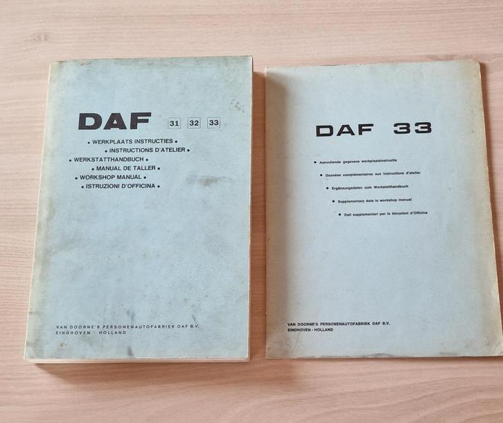 DAF 31/32/33 WERKPLAATS INSTRUCTIES, Auto diversen, Handleidingen en Instructieboekjes, Ophalen of Verzenden