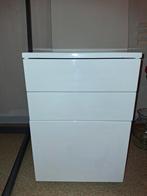 Witte Ikea bureau  van hoog kwaliteit met 2 lades, Huis en Inrichting, Ophalen, Gebruikt, Bureau