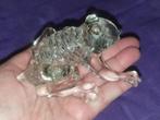 Mondgeblazen vintage Kikker Frog met gouden ogen, Verzamelen, Dierenverzamelingen, Ophalen of Verzenden, Zo goed als nieuw, Reptiel of Amfibie