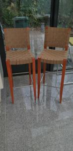 2 Design Barkrukken van Andreu World in Jens Risome stijl, Ophalen, Met voetsteun, 60 tot 90 cm, Zo goed als nieuw