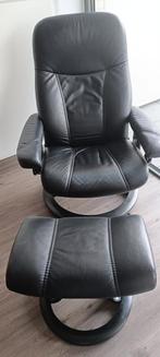 stressless zetel met voetbank, Huis en Inrichting, Fauteuils, Ophalen, Zo goed als nieuw