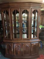 vaisselier - meuble vitrine en bois de cerisier, Ophalen, 100 tot 150 cm, 200 cm of meer, Zo goed als nieuw