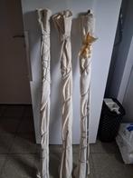 Vouwgordijn stof, Huis en Inrichting, Stoffering | Gordijnen en Lamellen, Ophalen, Gebruikt, 100 tot 150 cm, Beige