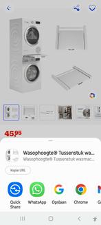 Uitschuifbaar Tussenstuk wasmachine en droogkast, Elektronische apparatuur, Ophalen