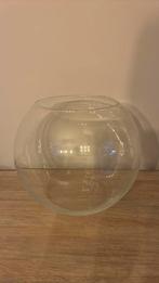 Glazen bokaal rond, Rond, Comme neuf, Verre, Enlèvement