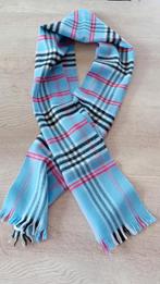 Écharpe jacquard bleue pour hommes et femmes, Enlèvement ou Envoi, Comme neuf, Écharpe