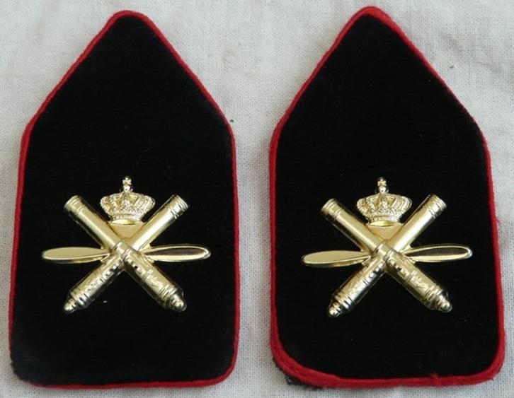 Kraagspiegels DT2000, Korps Luchtdoelartillerie Officier.(2), Verzamelen, Militaria | Algemeen, Landmacht, Embleem of Badge, Ophalen of Verzenden