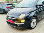 Fiat 500 benzine 83.000km 1j Garantie, Zwart, Leder, Bedrijf, Handgeschakeld