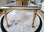 Koperen salontafel met glazen blad (izgst), Ophalen