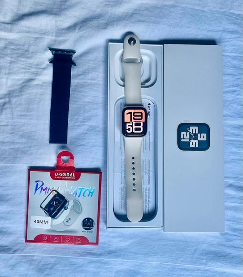 Te koop: Licht Gebruikte Apple Watch SE (2024), Handtassen en Accessoires, Smartwatches, Nieuw, iOS, Zilver, Afstand, Calorieverbanding
