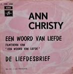 ANN CHRISTY - Een Woord Van Liefde ( 1972 Belpop 45T ), Cd's en Dvd's, Vinyl | Nederlandstalig, Pop, Ophalen of Verzenden