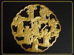 Antieke Chinese >>> BRONZEN PLAQUETTE MET FIGUREN <<<, Ophalen