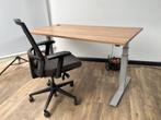 Tweedehands zit sta bureau aluminium, Informatique & Logiciels, Tables d'ordinateur portable, Enlèvement, Utilisé