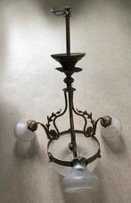 Art-Nouveau kroonluchter, 1910, perfecte staat, Ophalen, Gebruikt, Glas, Art-Nouveau