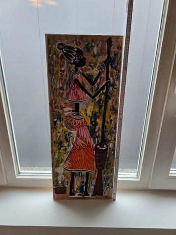 Afrikaans schilderij  beschikbaar voor biedingen